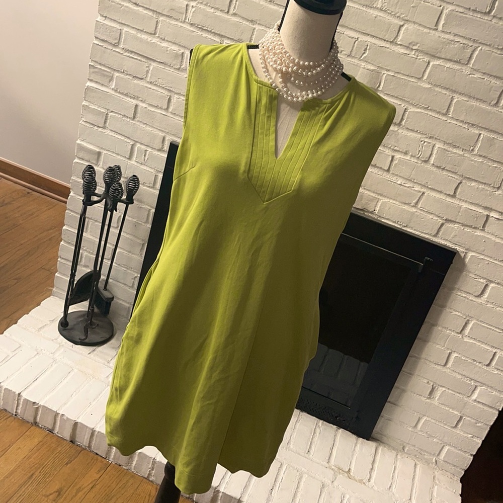 New Without Tags | NY & Co Lime Summer Dress | Pockets | NWOT